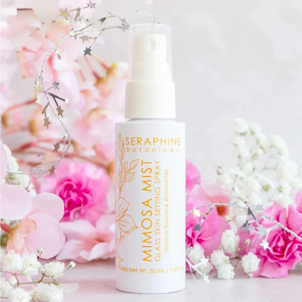 Seraphine Botanicals Mimosa Mist - Glass Skin Setting Spray, Sealed NEW 50 mL